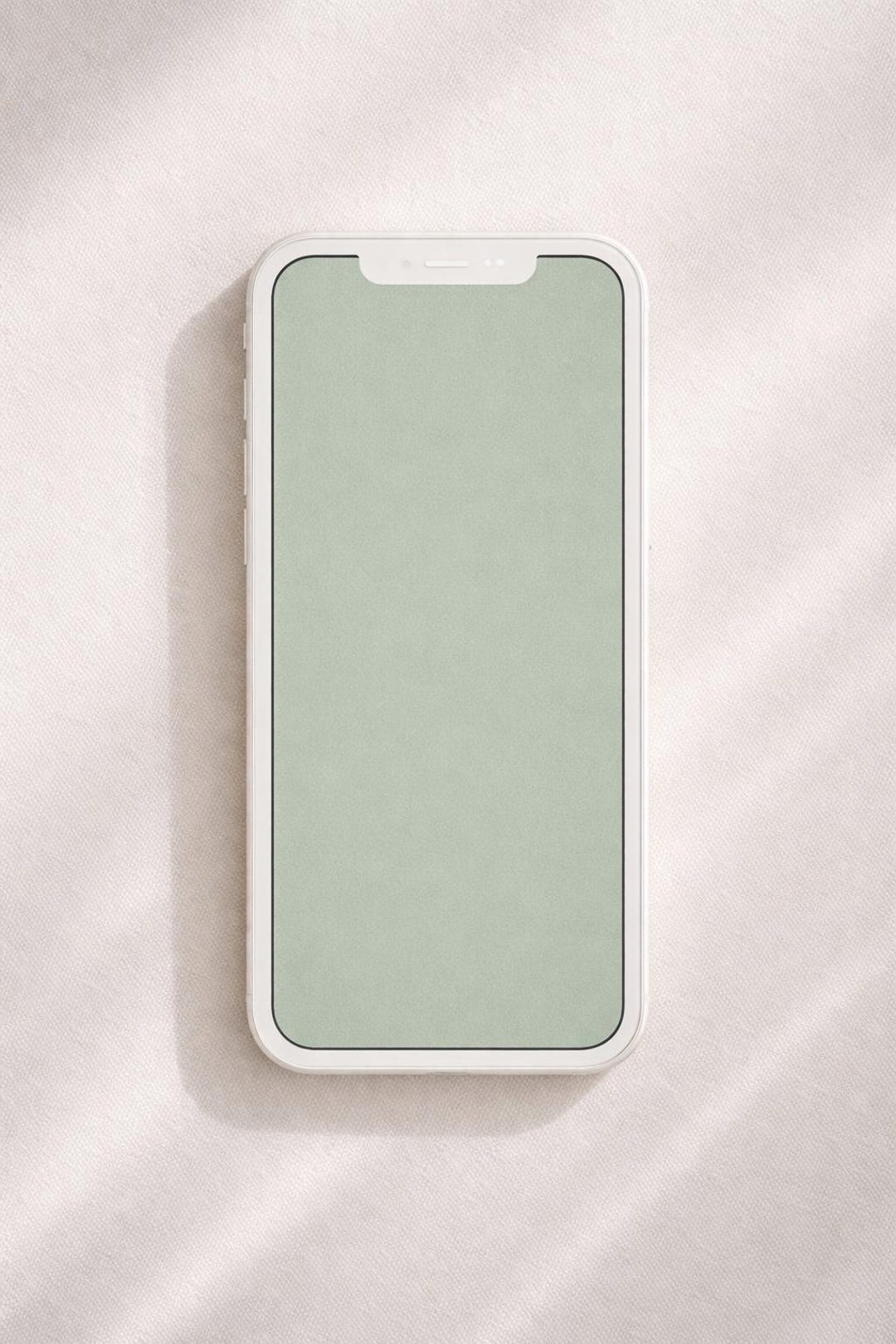 Sage Green iPhone Wallpaper • Minimalist Phone Background • Calm ...