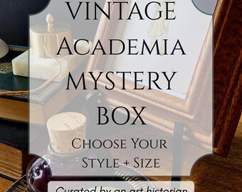 Academia Inspired Mystery Box | Curated Antique Finds Box | Thrifted Vintage Decor Bundle (Surprise Style)