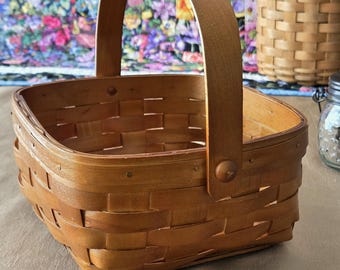 Mini Maple Wood Woven Basket, Made in Canada