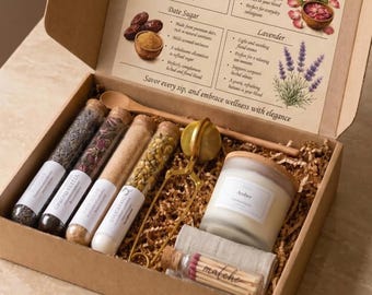 Sympathy Gift Box | Comfort Care Package with Herbal Tea, Candle & Tea Infuser