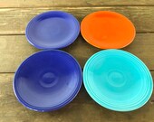 Fiestaware 6 quot Bread Butter Plate VINTAGE 1940s Original Colors Turquoise, Cobalt Blue, Red Antique Ceramic Fiesta Replacement