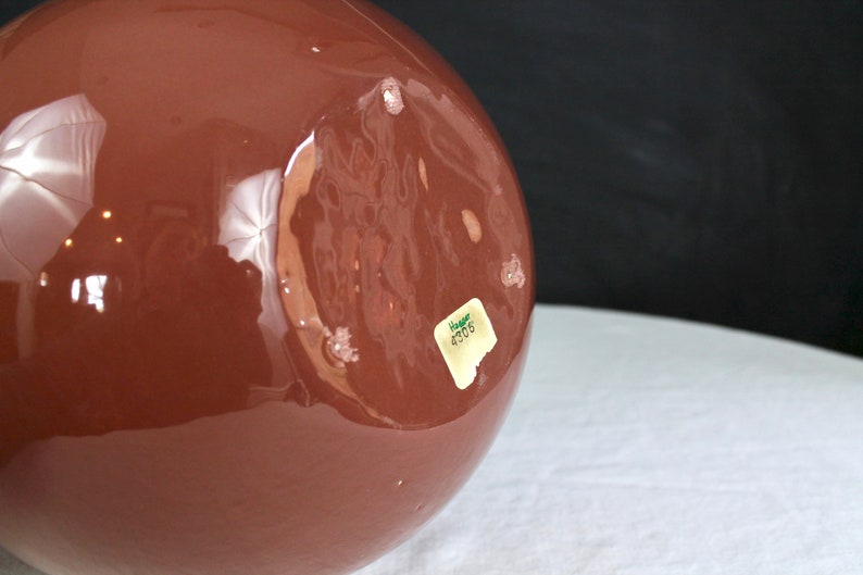 Haeger Ceramic Ball Vase 4306, Round Sphere Orb, Vintage 80s Mod Decor, Multi Colors & Sizes, Grey, Navy Blue, Light Blue, Mauve, Pink image 10