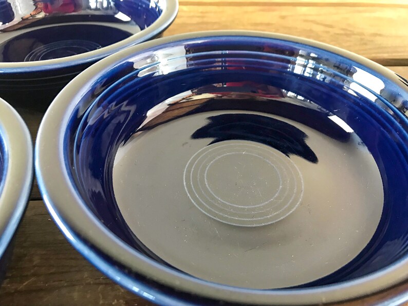 Fiestaware P86 Cobalt Blue Discontinued Vintage Large Disc Etsy