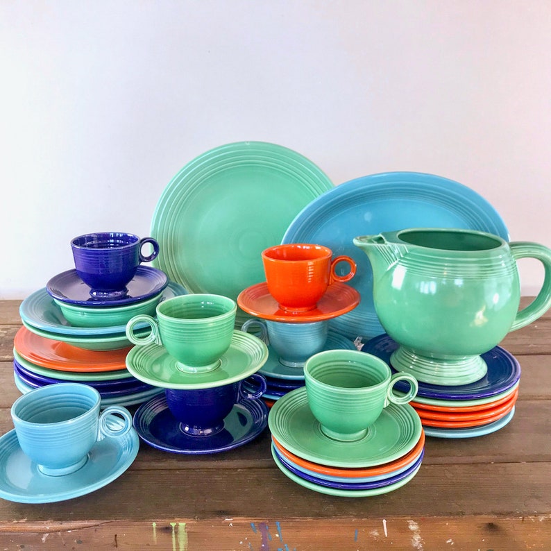 Fiestaware 7.5 Cake/salad Plate VINTAGE 1940s Original Etsy