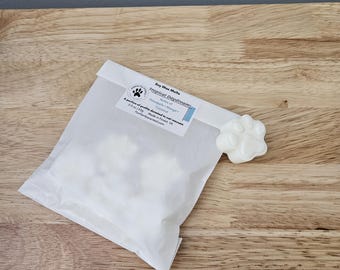 Tropical Daydream Soy Paw Print Wax Melts – Pineapple Mango Coconut Scent, Cat Rescue Donation