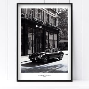 Framed Chic Luxury Black and White Chanel Photo | Wall Art | Elegant Design