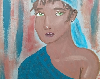 Original oil painting - The tears inside