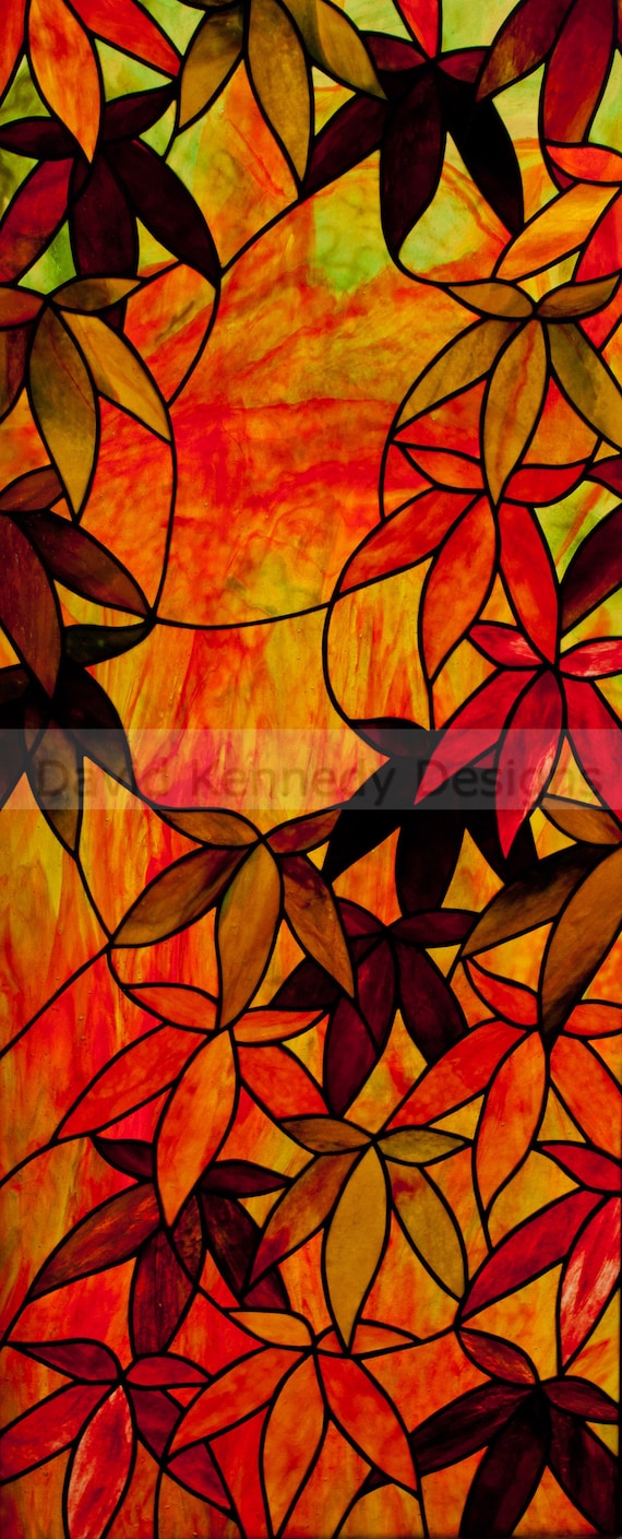 Japanese Maple Stained Glass Pattern C David Kennedy Designs Etsy