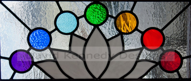 Reiki Rectangle Stained Glass Pattern .\u00a9 David Kennedy Designs