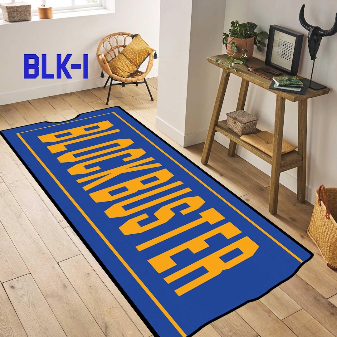 Blockbuster Video Store Rug Blockbuster Runner Rug, Retro 90s Nostalgia Decor, Block Buster Carpet ...
