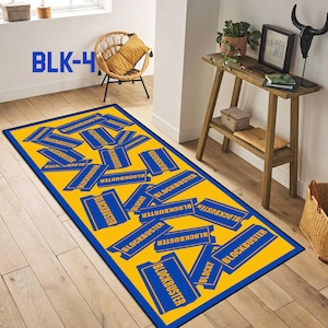 Blockbuster retro Runner Rug, 90s Nostalgia decor, Block buster carpet, digital printed