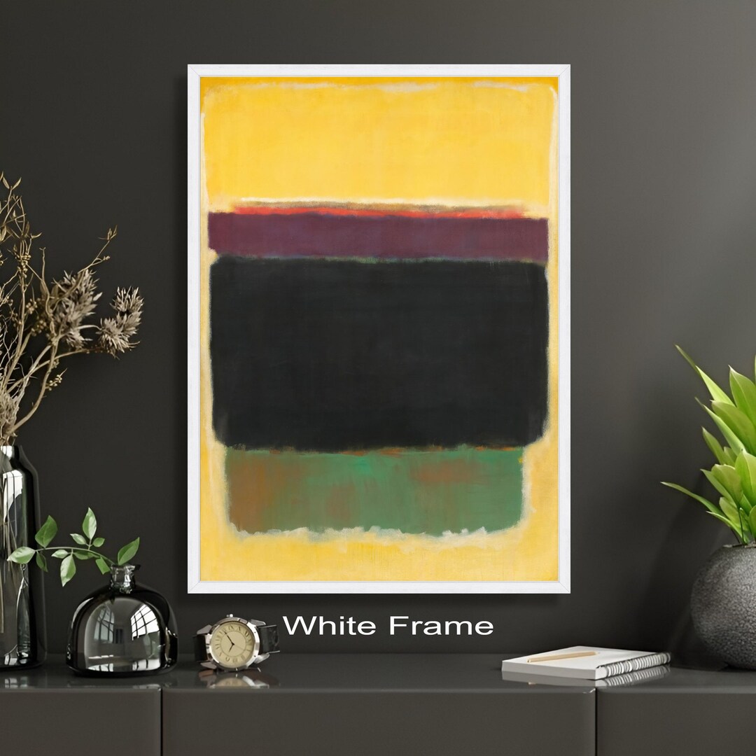 Colorblock Mark Rothko Abstract Color Block Canvas, Mark Rothko Wall Art, Modern Minimalist ...