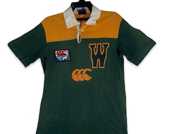 Maglia da rugby vintage anni '90 Canterbury of New Zealand Wallabies Australia, polo, taglia M