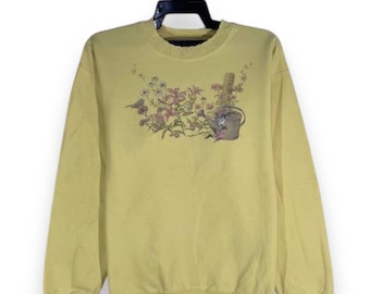 Vintage 90s floral northern reflections sweatshirt jumper size M