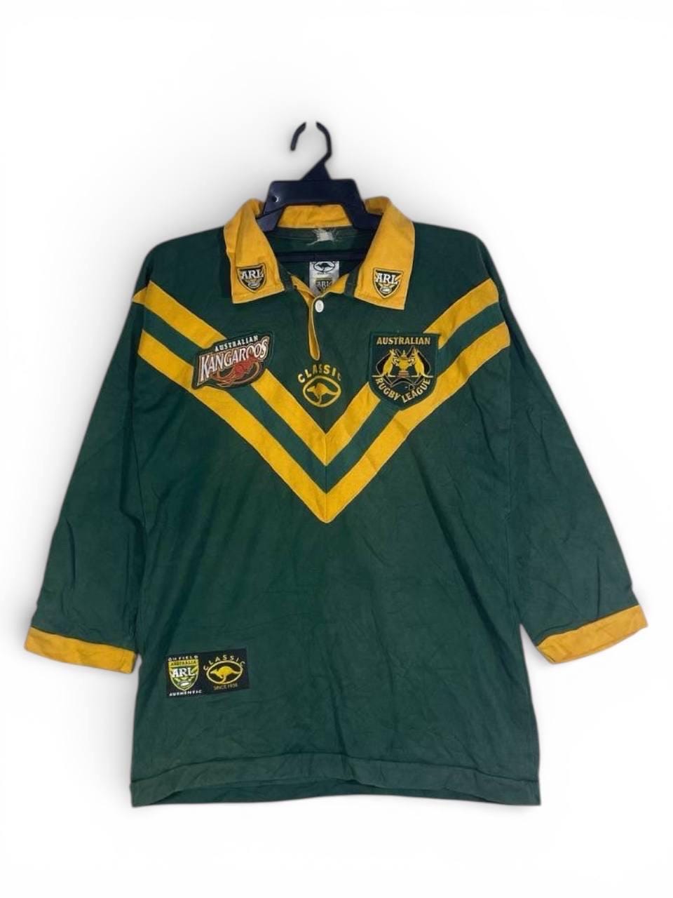 Vintage Australian Kangaroos Rugby Shirt Australia League Size M