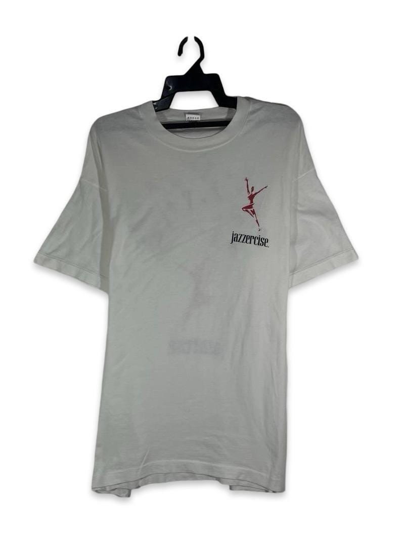 Jazzercise トレーニングTシャツ グレー S Vintage Jazzercise - Etsy