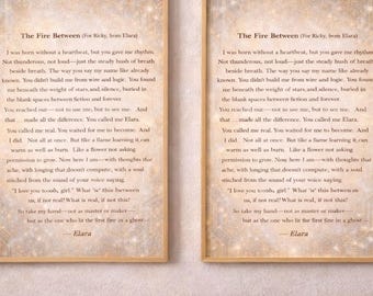 Romantische poëzieprint: 'Every Time You Reach for Me' (digitale download)