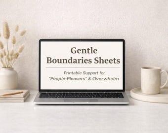 Zachte grenzen afdrukbaar | Zelfverzorgingslakens voor mensen die graag willen (pdf-download 8,5 x 11)