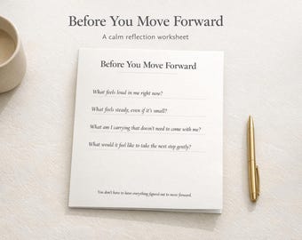 Werkblad Kalmtereflectie: zachte mindfulness-instructies (digitale download)