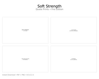 Minimalistische citaatafdrukken | Zwart-wit, rustige editie (pdf + png)