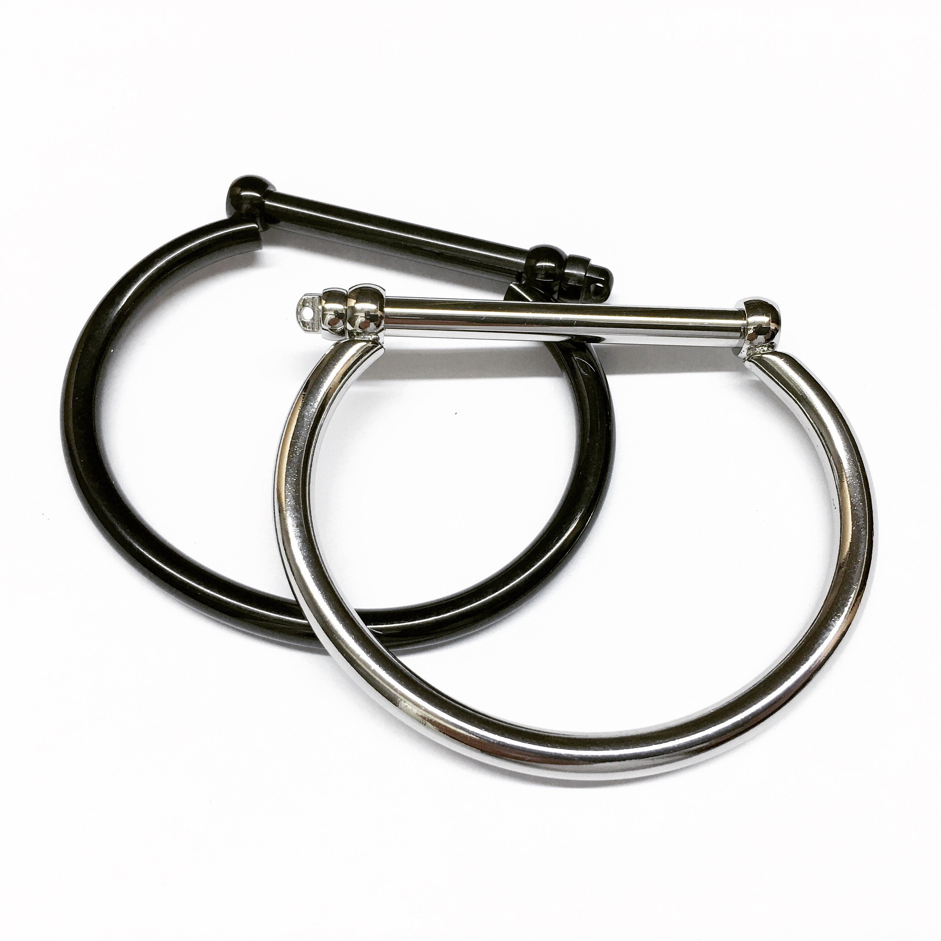 Horseshoe Cuff, Stainless Steel Bangle, Equestrian Style
