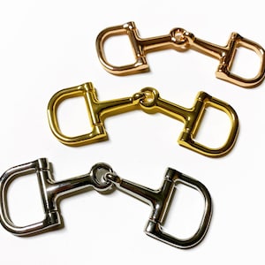 Filete de caballo, filete de caballo de plata, filete de caballo de plata, anilla en D, anillo de plata