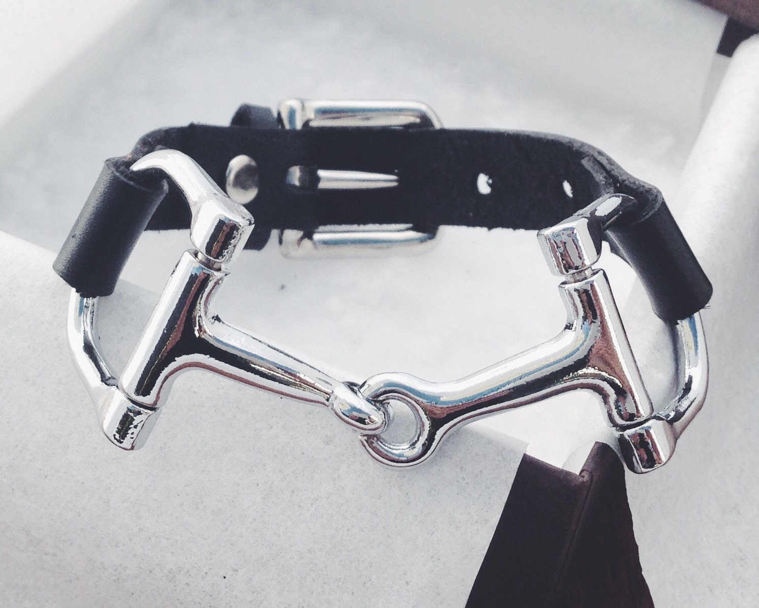 Equestrian Bracelet Horse Bracelet Silver Snaffle Bracelet Etsy