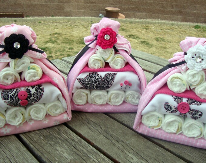 Baby Blanket Stork Girl Gift Set