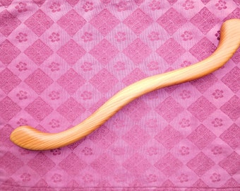 Hand Crafted Cedar Wood Massage Tool: Acupressure Tension Relief- 15"