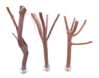Manzanita Bird Perches All Natural Set of Three *  8" to 10" Long  5/8" to 1/4"