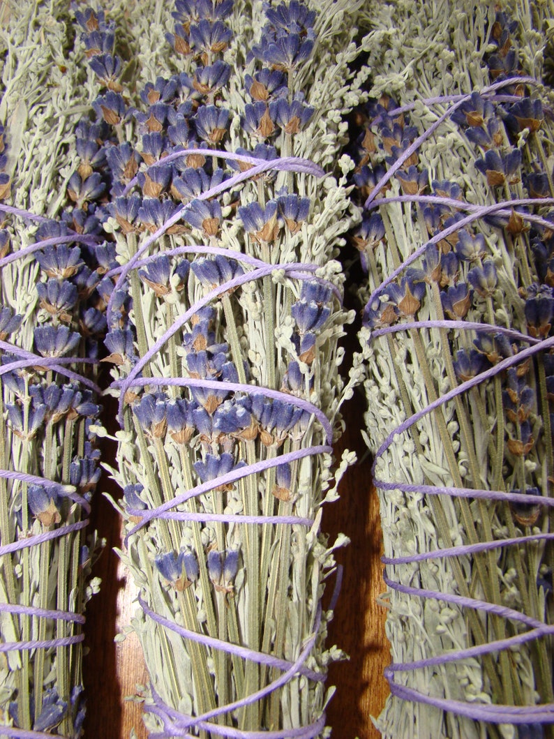 Smudge Bundle, Sage and Lavender , Cotton Twine, Smudge Stick SWEET image 6