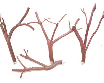 Manzanita Bird Perches * FOUR * All Natural 11" to 13" Long 3/4" to 1/8"
