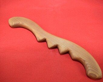 Handcrafted Cedar Wood Massage Tool: Acupressure Tension Relief