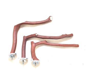 Manzanita Bird Perches Set of 3 - All Natural * 6" to 7" Long 3" to 5" Tall
