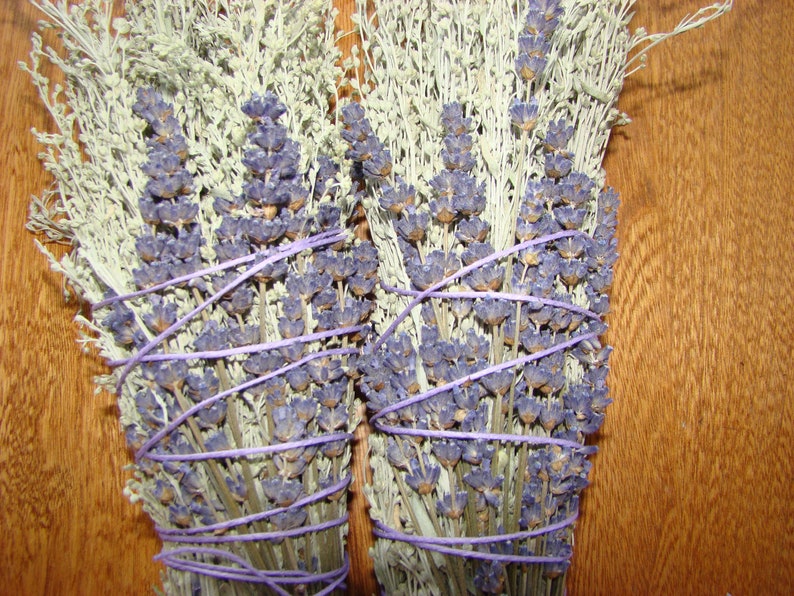 Smudge Bundle, Sage and Lavender , Cotton Twine, Smudge Stick SWEET image 8