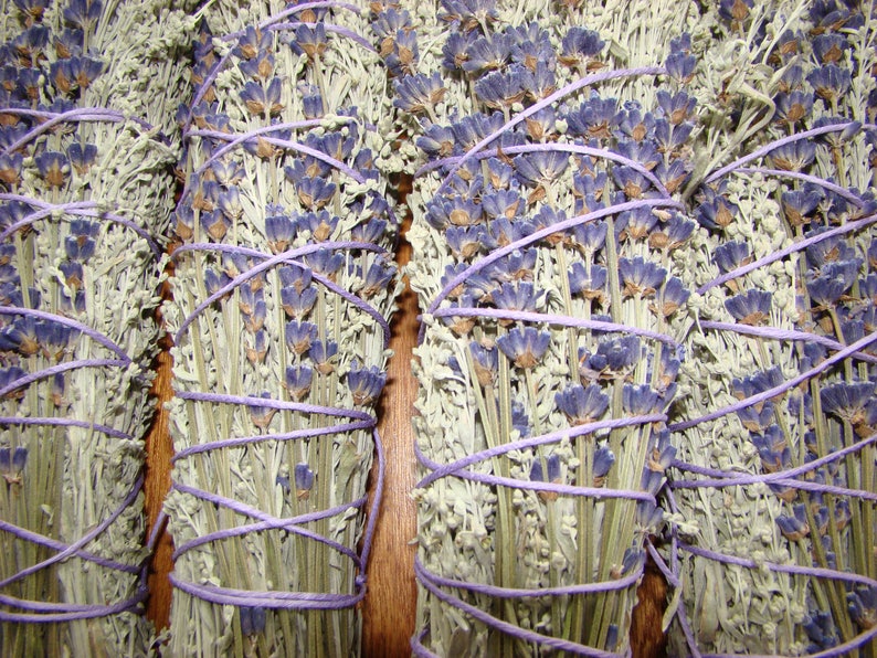 Smudge Bundle, Sage and Lavender , Cotton Twine, Smudge Stick SWEET image 4