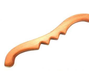 Cedar Wood Massage Tool: Handcrafted Acupressure Relief (15 inch)