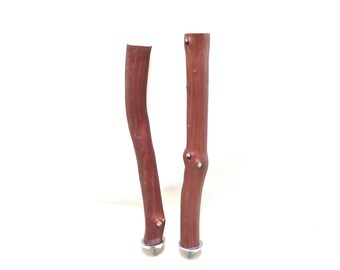 Manzanita Bird Perches Set of Two All-Natural * 10" Long 3/4" to 1" Diameter