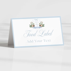 Mallard Duck Food Tents Editable Template, Buffet Food Cards, Folded and Flat Food Labels, Party Decor, Name Cards, Place Cards, Duck Theme