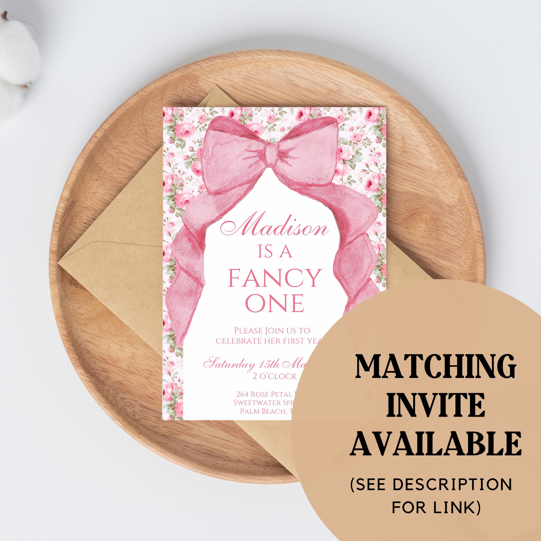 Love Shack Fancy One Birthday Milestone Board Template, Shabby Chic First  Party, Pink Rose Floral Bow, 1st Milestone Sign, Editable Poster - Etsy  Israel, image size:2160x2160