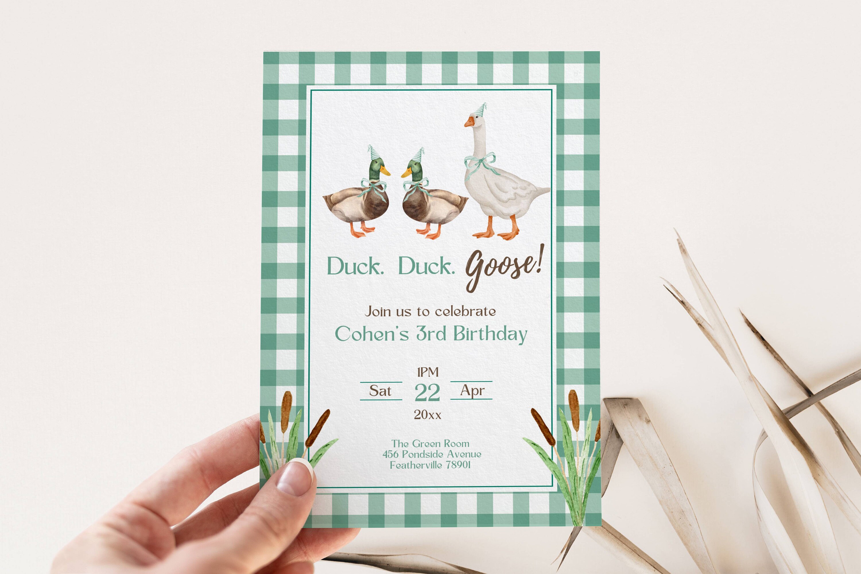 Big Dot of Happiness Ducky Duck - Shaped Fill-in Invitations