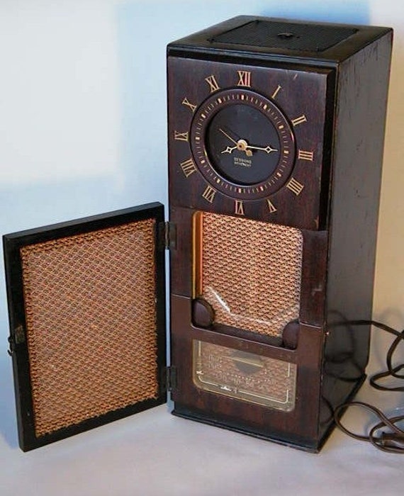 Antique Philco Transitone Tube Clock Radio Sessions Movement Etsy