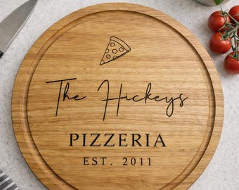 Personalised Engraved Wooden Pizza Board | Serving Board | Birthday | Housewarming | New Home | Wedding Gift