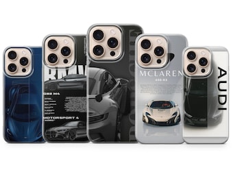 Custodia per telefono Supercar Passion per iPhone 17 Pro Max, 16e, 15, 14, 13 e Samsung S26 Ultra, S25 FE, A57, A56, Pixel 10, 9A