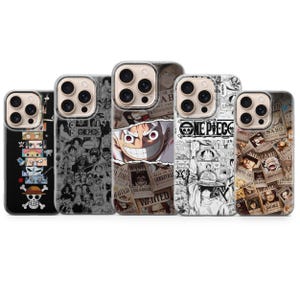 One Piece mobilskal Anime-fodral för iPhone 17 Pro Max, 16e, 15, 14, 13 och Samsung S26 Ultra, S25 FE, A57, A56, Pixel 10, 9A