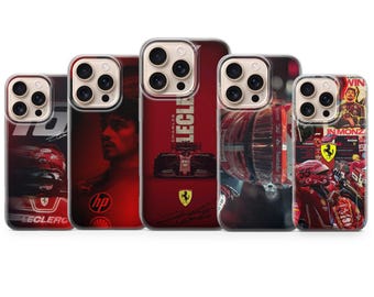 Formula 1 Phone Case Charles Leclerc Racing Cover for iPhone 17 Pro Max, 16e, 15, 14, 13 & Samsung S26 Ultra, S25 FE, A57, A56, Pixel 10, 9A