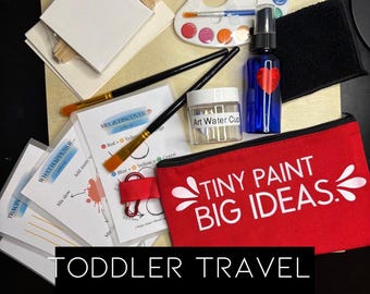 Toddler Compact Watercolor Kit – Washable Art Set (Ages 2.5–5) Screen-Free Gift