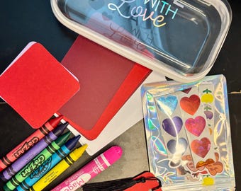 Toddler Art Kit – Screen-Free Travel Activity for Ages 1–4 (Non-Candy Gift, Hard Case)