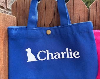 Personalized Kids Canvas Tote Bag | Custom Name Toddler, Mini Adventure