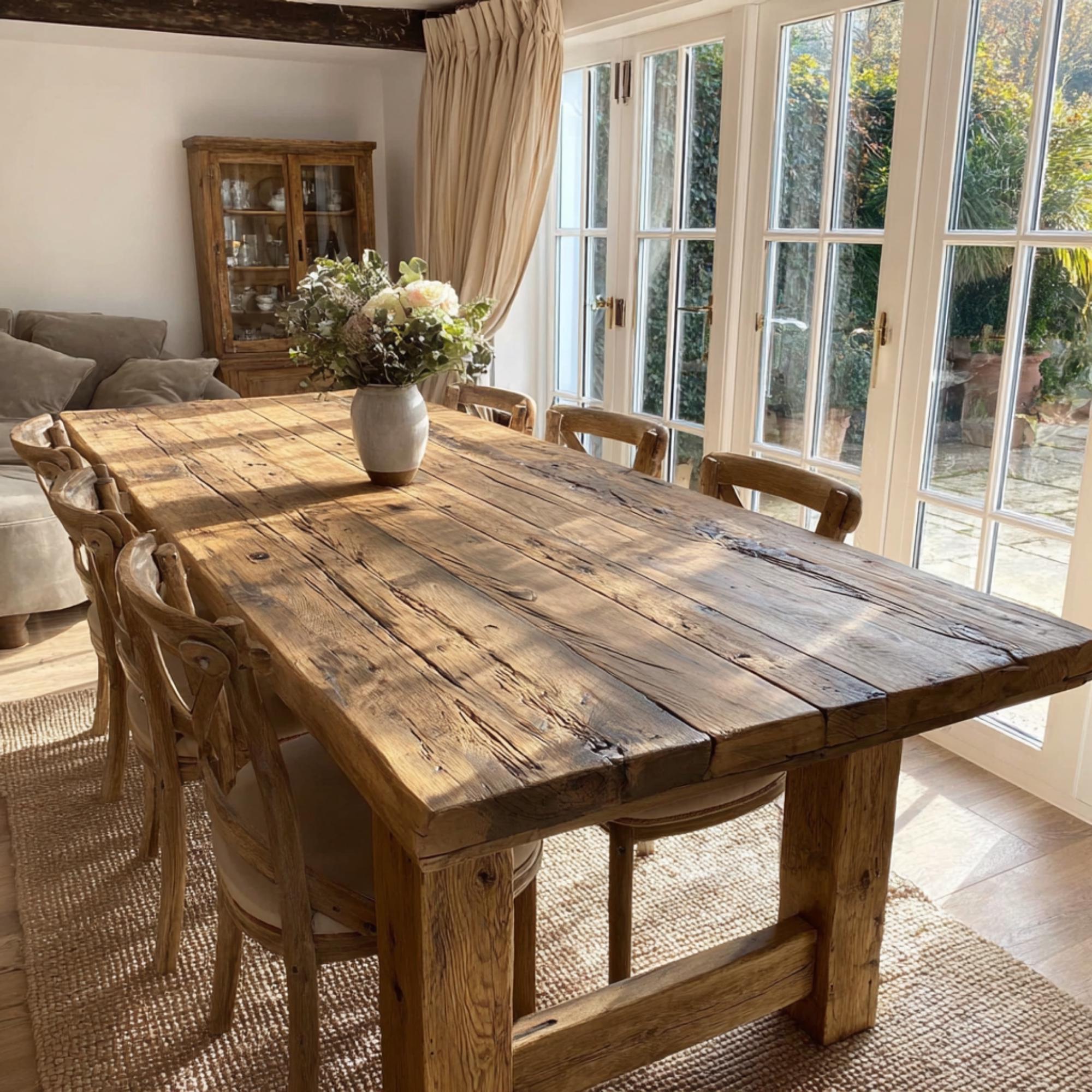 Custom Live Edge Walnut Dining Table, Solid Wood - Etsy